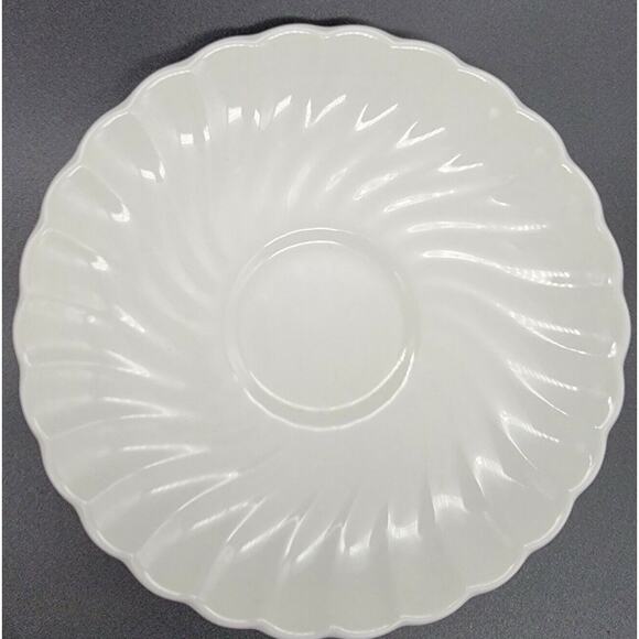 Johnson Bros. Regency Swirl White Tea Cup and Saucer Set - Picture 9 of 11